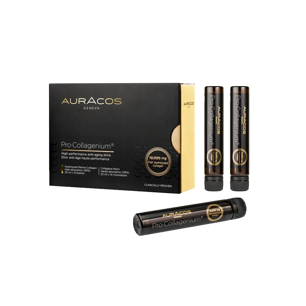 Auracos Pro-Collagen Anti-Aging Drinkable Shots 25ml x 14 Gift Box - Wellness Shoppee