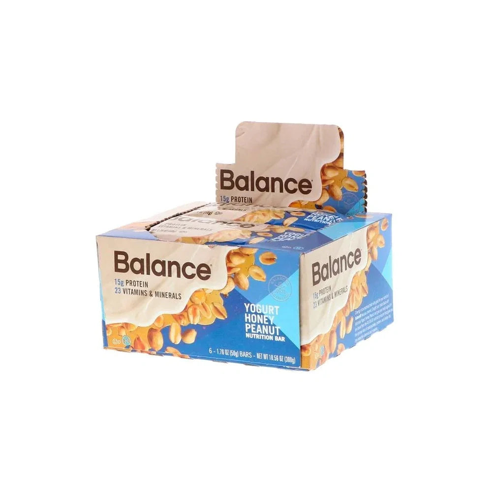 Balance Bar Yogurt Honey Peanut 50 g-Box of 6 Pieces - Wellness Shoppee