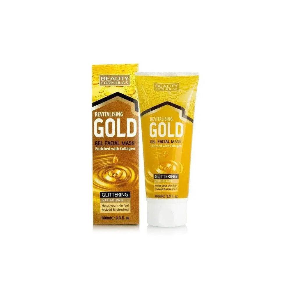 Beauty Formulas Gold Revitalising Gel Facial Mask 100ml - Wellness Shoppee