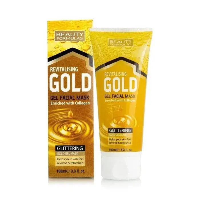 Beauty Formulas Gold Revitalising Gel Facial Mask 100ml - Wellness Shoppee