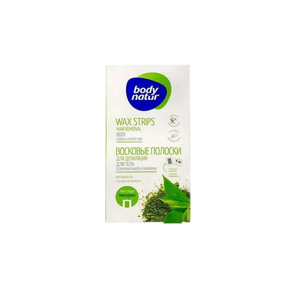 Body Natur Wax Strips For Body Normal-Dry Skin 16+ 2 Wipes - Wellness Shoppee