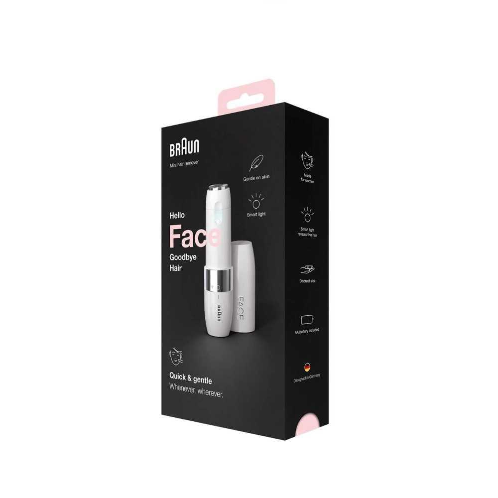 Braun FS1000 Face Mini Electric Facial Hair Removal for Women with Smartlight - Wellness Shoppee