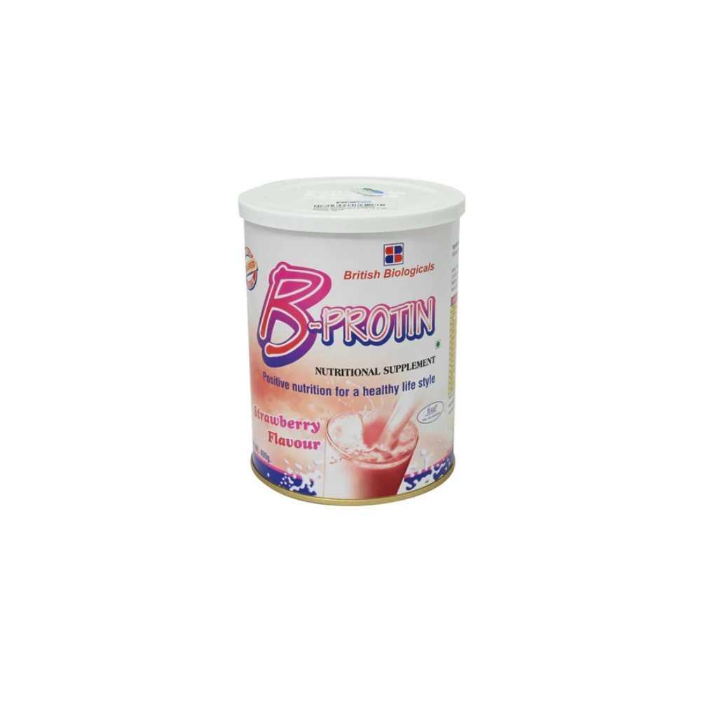 British Biologicals B Protin Strawberry 400Gm - Wellness Shoppee