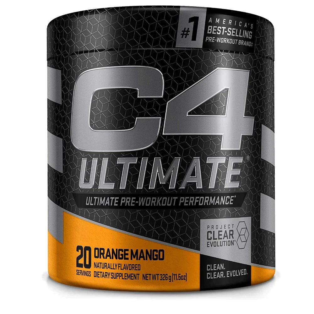 C4 Ultimate Pre Workout Orange Mango 20 Servings - Wellness Shoppee