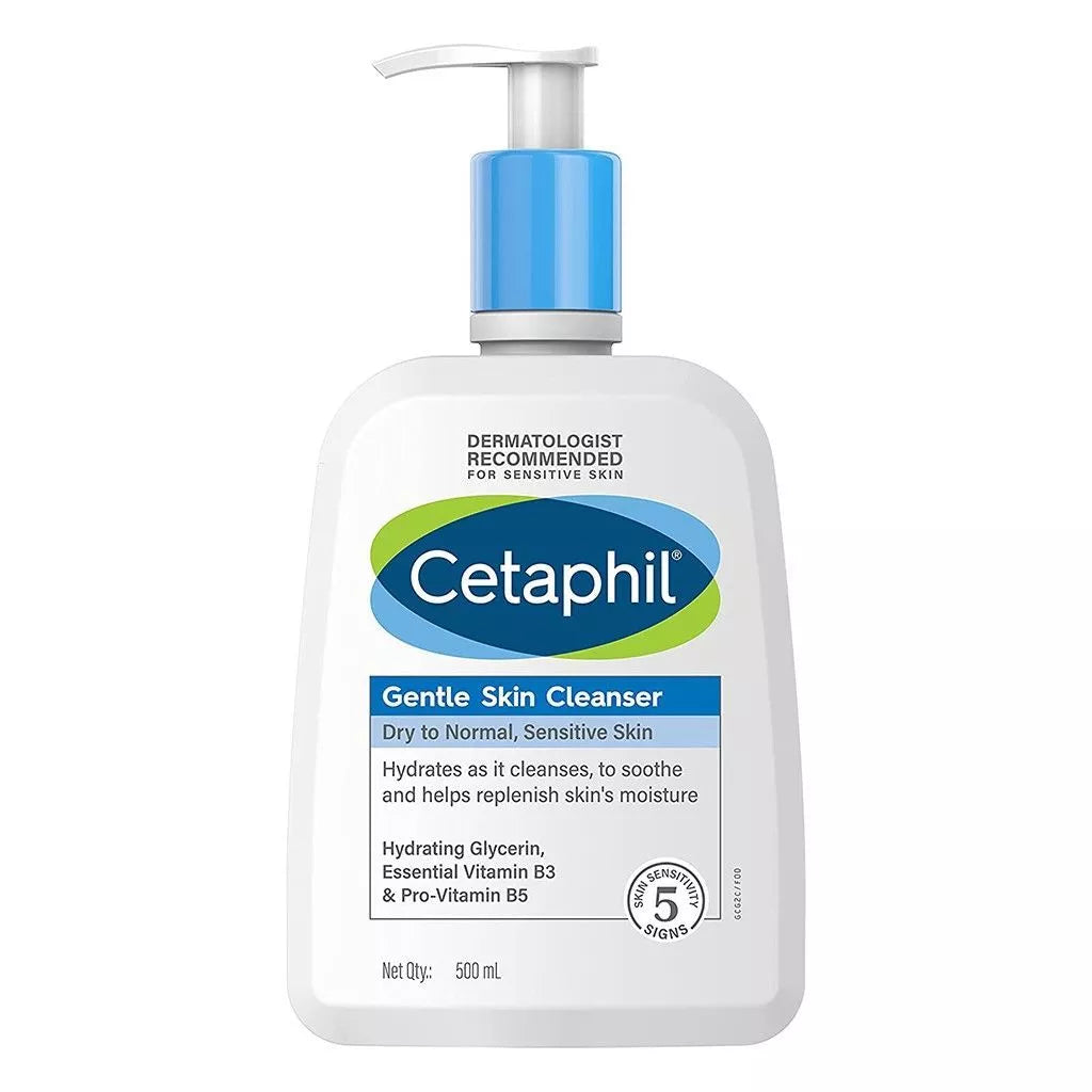 Cetaphil Gentle Skin Cleanser Dry to Normal, Sensitive Skin 500 mL - Wellness Shoppee