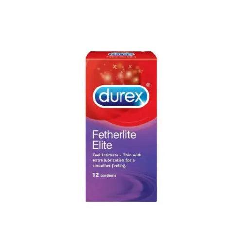 Durex Featherlite Elite Feel Smooth Condom Clear 12s - Wellness Shoppee