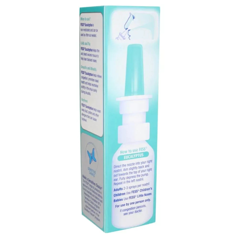 Fess Eucalyptus Nasal Saline Spray 30ml - Wellness Shoppee