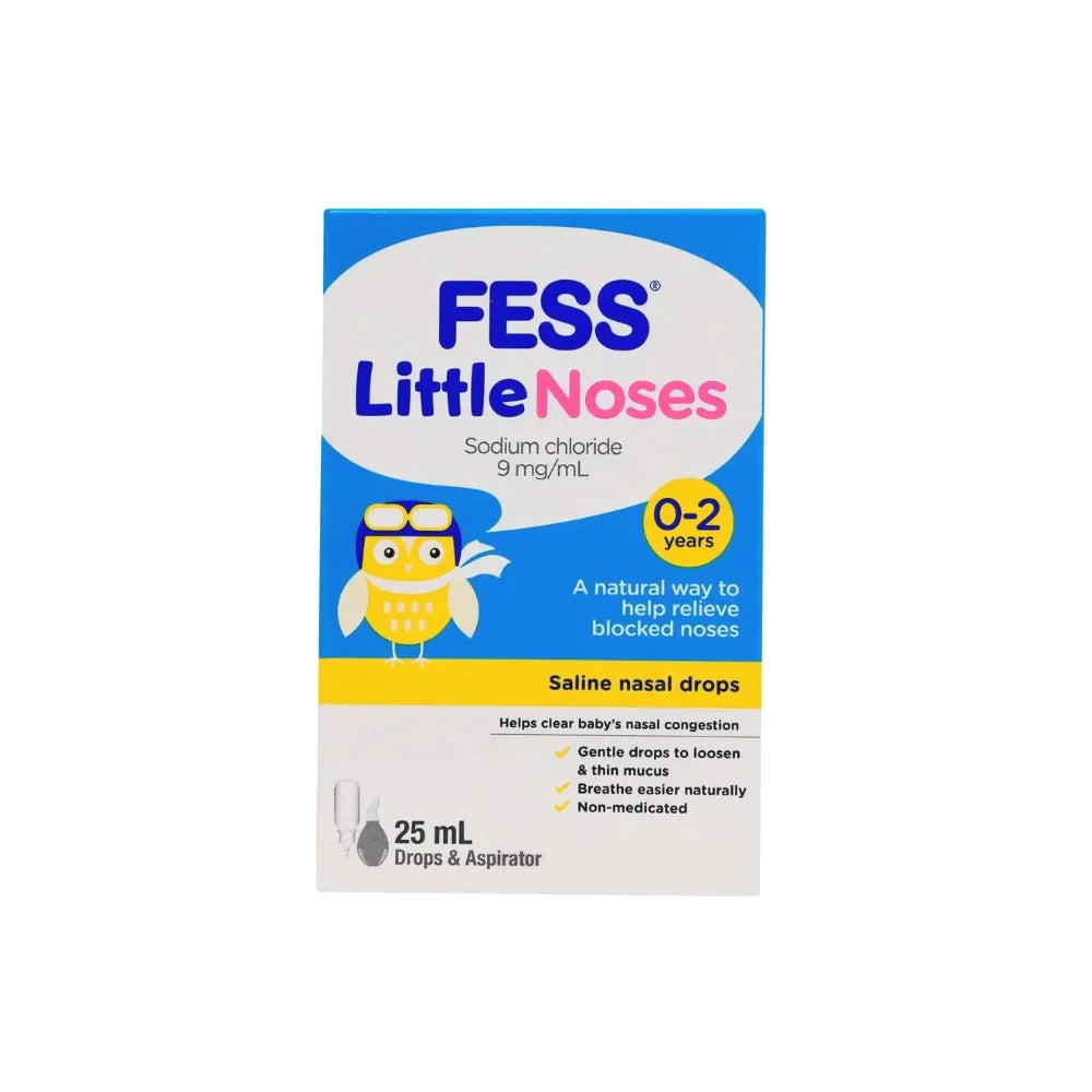 Fess Little Noses Saline Nasal Drops 25ml - Wellness Shoppee