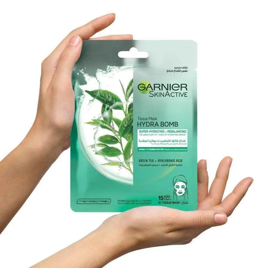 Garnier Skinactive Green Tea Tissue Mask 32g - Wellness Shoppee