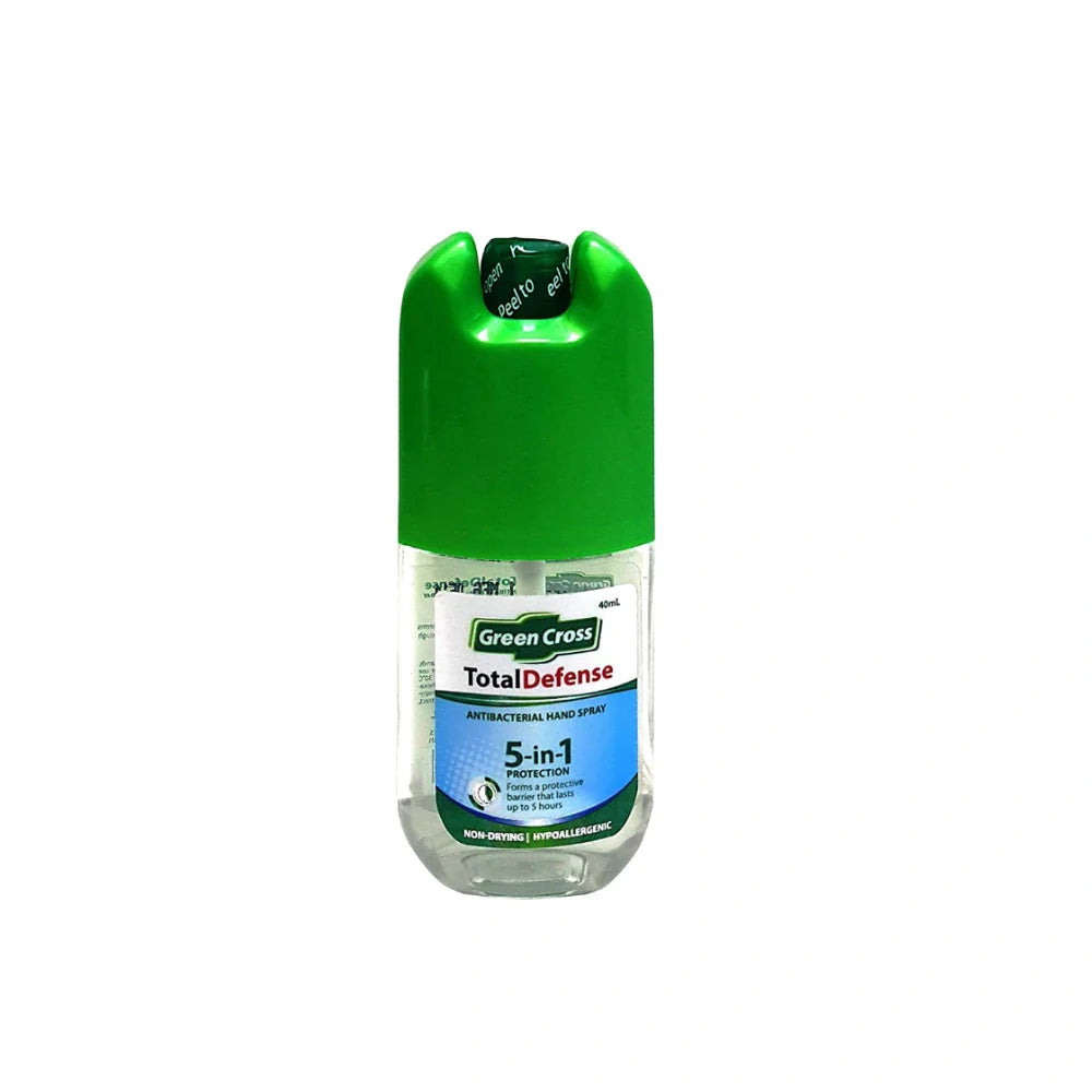 Green Cross Total Defense Antibacterial Hand Spray 40ml - Wellness Shoppee