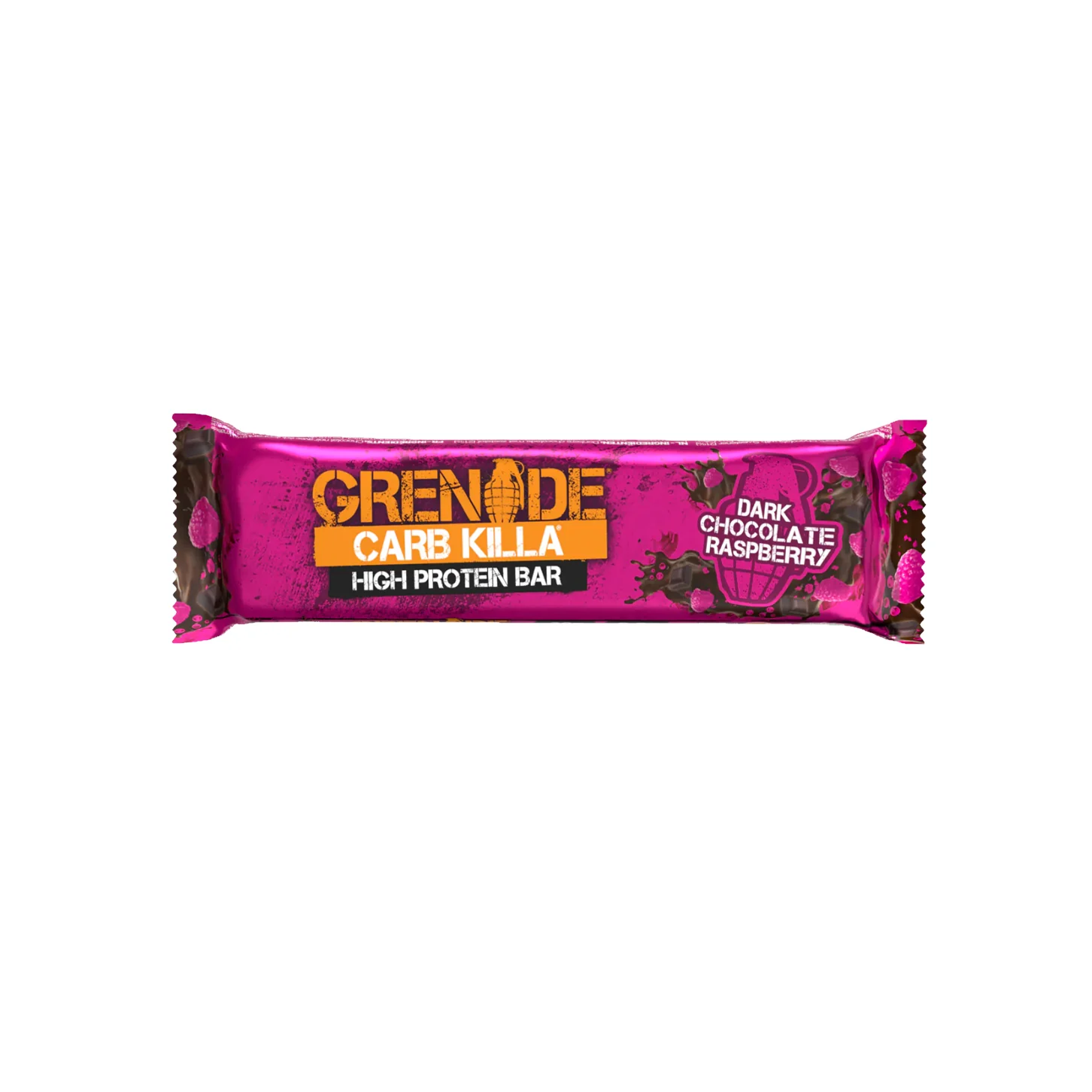 Grenade Dark Chocolate Raspberry Carb Killa Protein Bar 60g - Wellness Shoppee