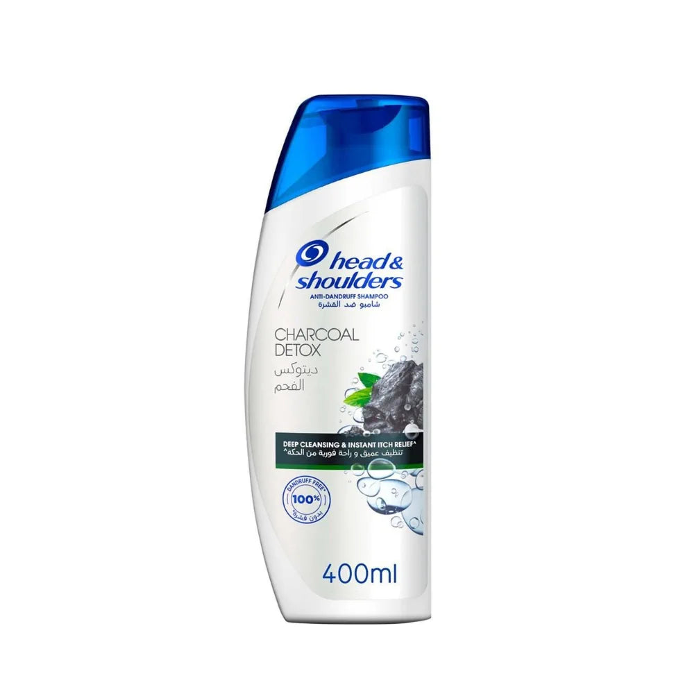 Head & Shoulders Charcoal Detox Anti-Dandruff Shampoo 400ml - Wellness Shoppee