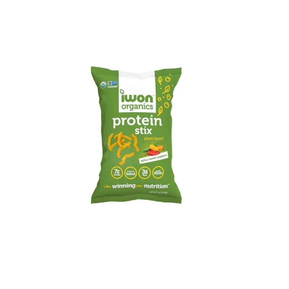 Iwon Organics Spicy Sweet Peppers Flavored Organic Protein Stix 141g - Wellness Shoppee