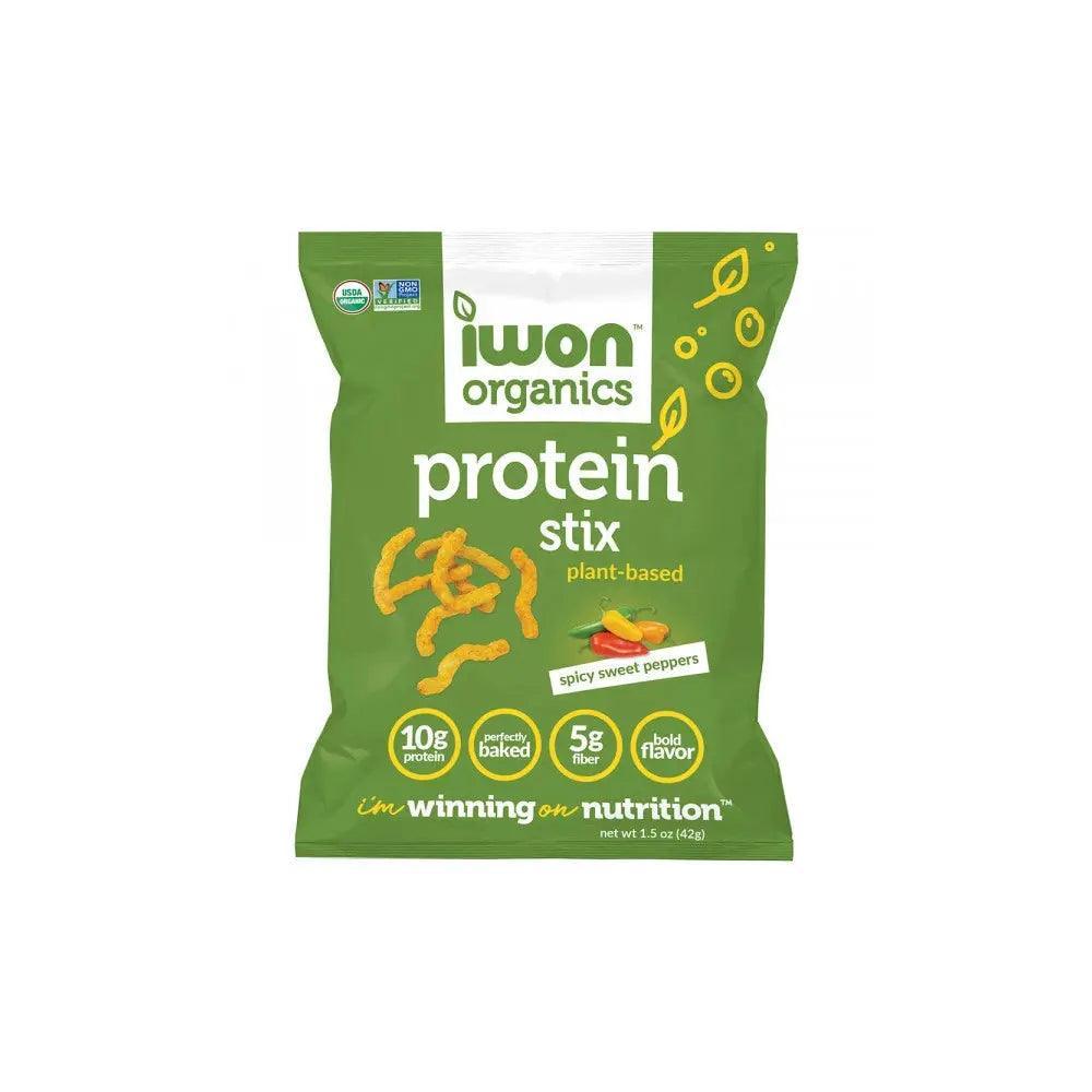 Iwon Organics Spicy Sweet Peppers Protein Stix 42g - Wellness Shoppee