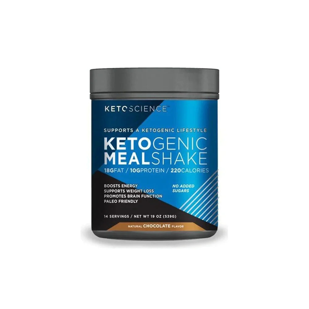 Ketoscience Ketogenic Meal Shake Natural Chocolate 14 Servings 539 g - Wellness Shoppee