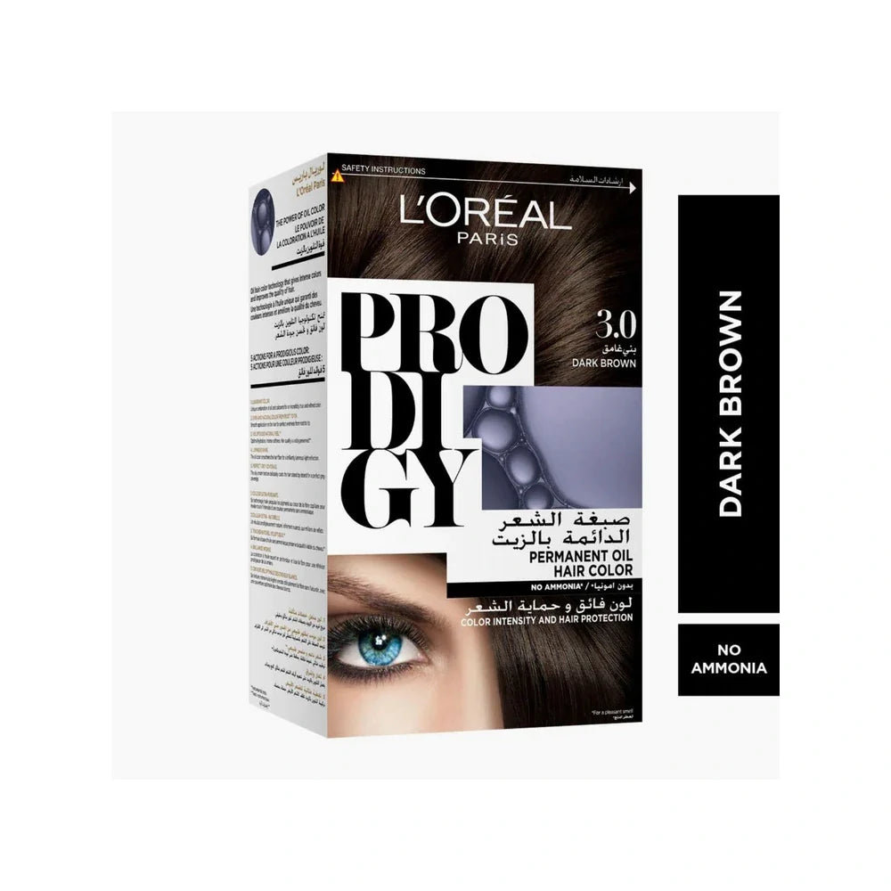 L'Oreal Paris Prodigy 3.0 Dark Brown Permanent Oil Hair Colour - Wellness Shoppee