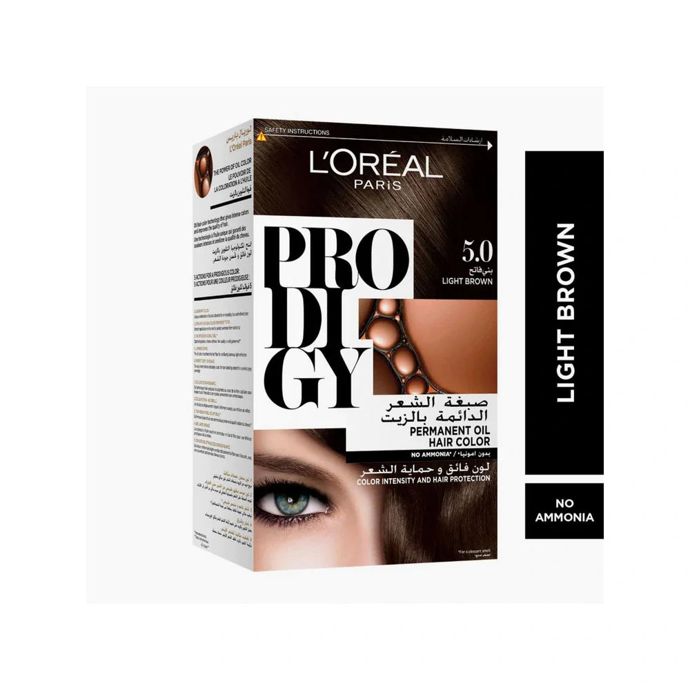 L'Oreal Paris Prodigy 5.0 Light Brown Permanent Oil Hair Colour - Wellness Shoppee