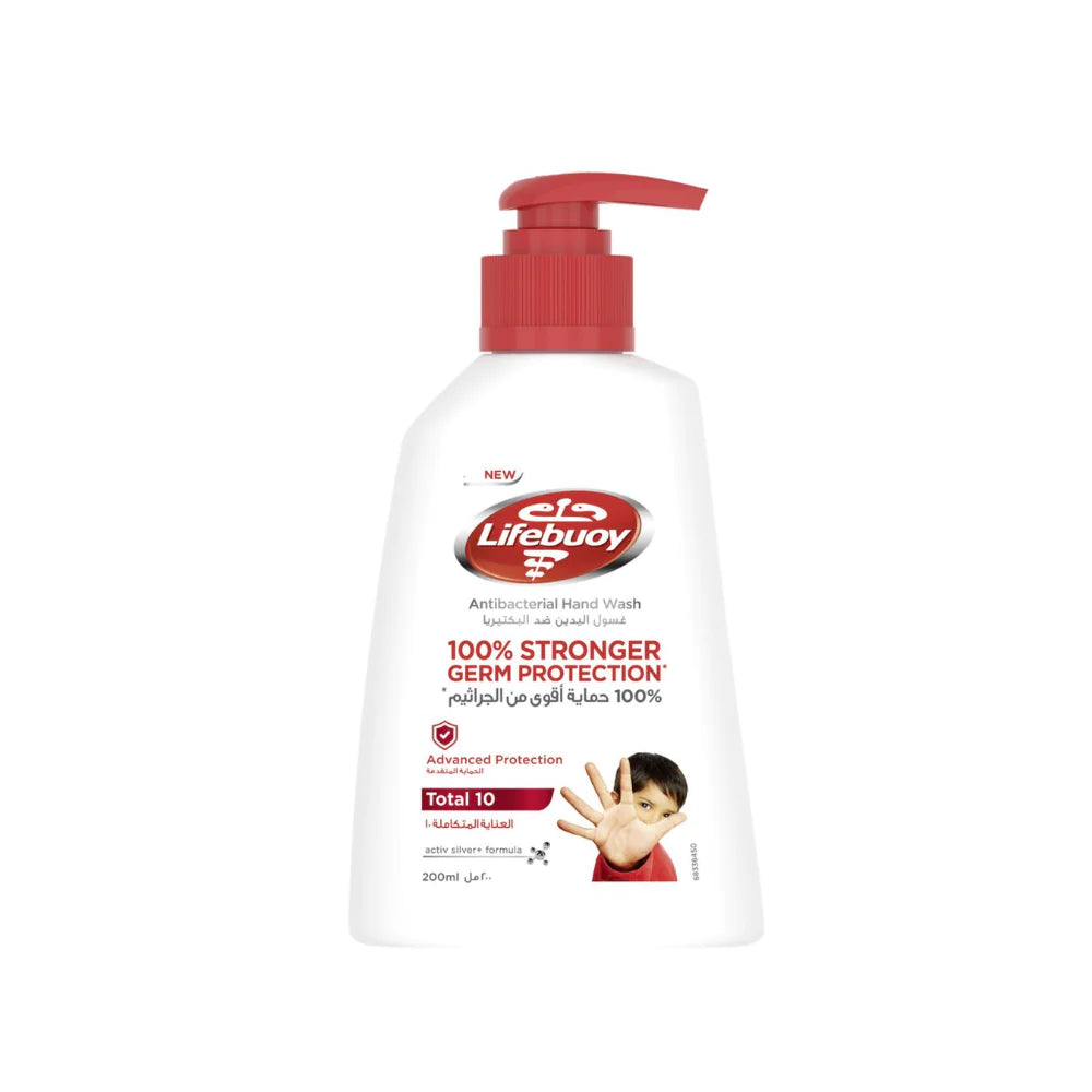 Lifebuoy Total 10 Handwash White 200ml - Wellness Shoppee