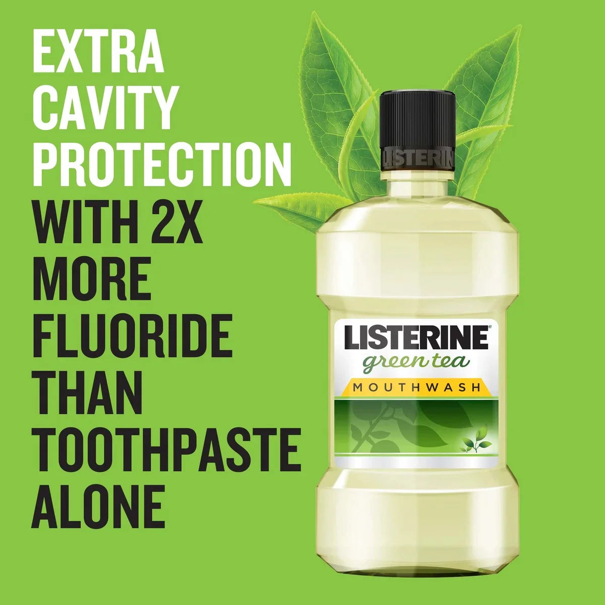 Listerine Mouthwash Green Tea 250ml - Wellness Shoppee