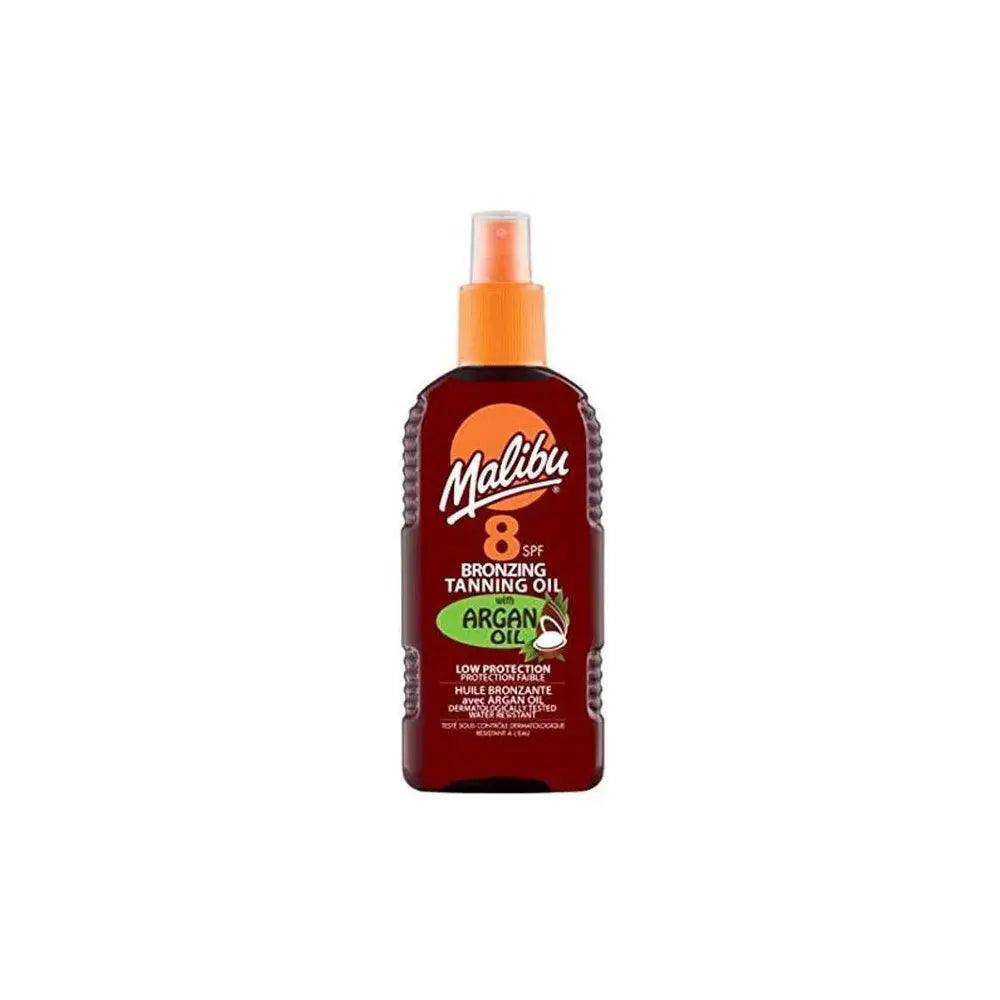 Malibu Bronzing Tanning Oil With Argan Oil SPF 8 200ml - Wellness Shoppee