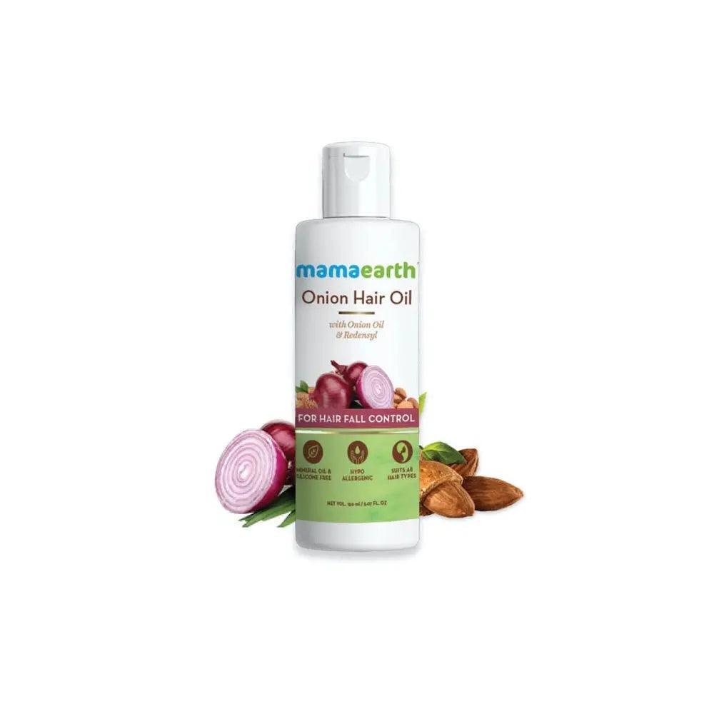 Mamaearth Onion Hair Oil 150ml - Wellness Shoppee