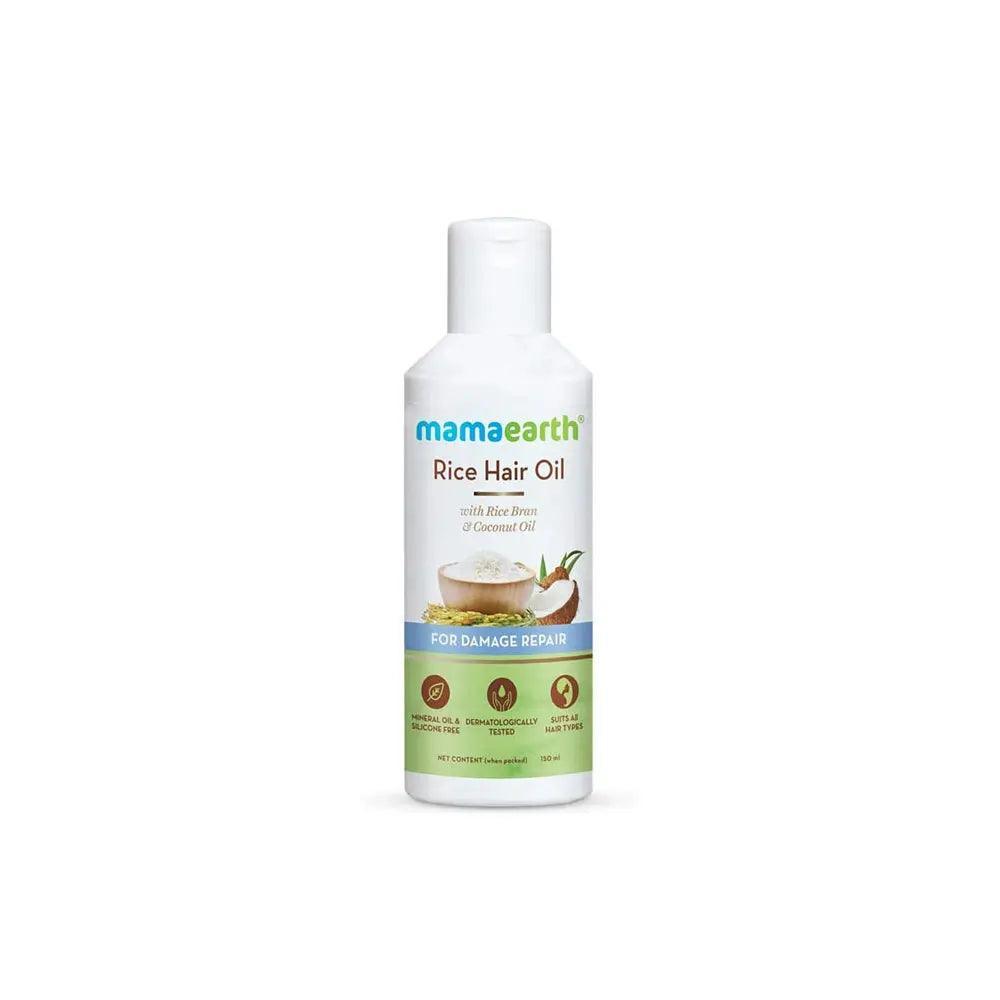 Mamaearth Rice Hair Oil 150ml - Wellness Shoppee