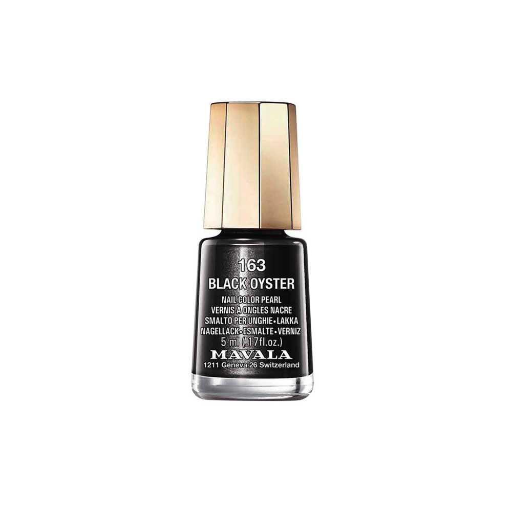 Mavala Nail Polish 163 Black Oyster 5ml - Black - Wellness Shoppee