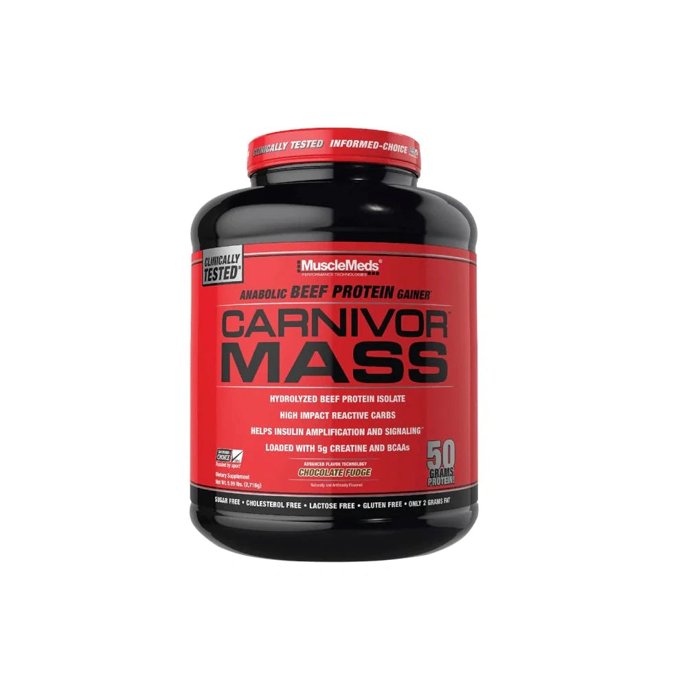 MuscleMeds Carnivor Mass Choclate Fudge Flavour 14 Servings - Wellness Shoppee