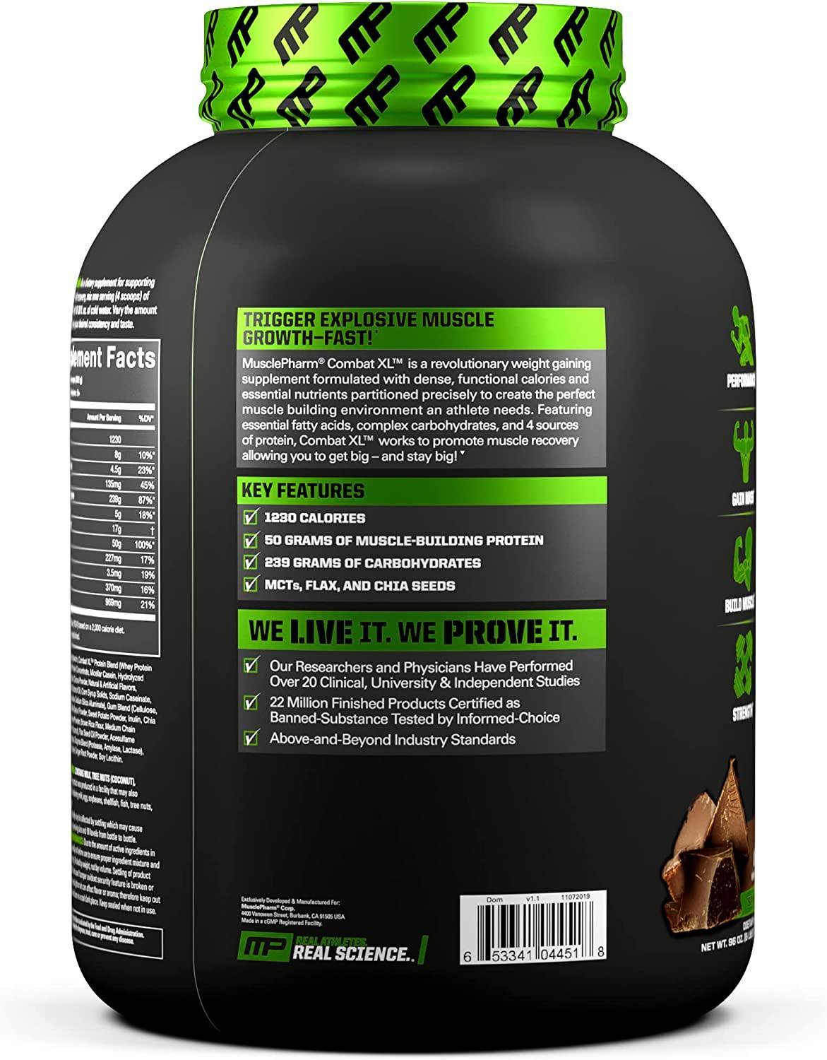 MusclePharm Combat XL Mass Gainer - Wellness Shoppee