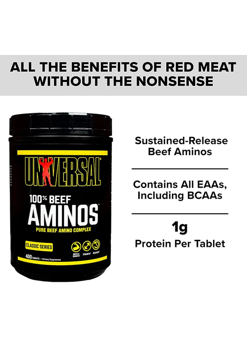 100% Beef Amino 200 Tablets - Wellness Shoppee