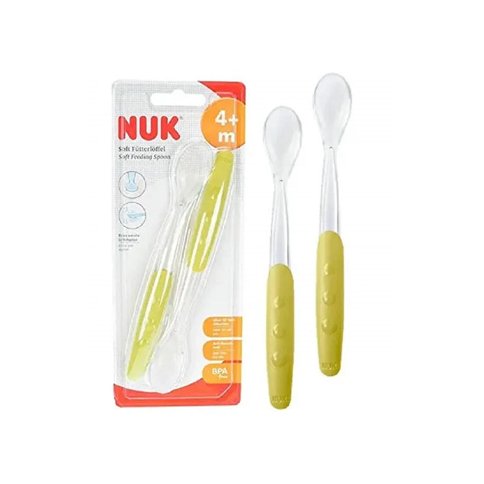 NUK Easy Learning Soft Feeding Spoon 2s 4 months + - Wellness Shoppee