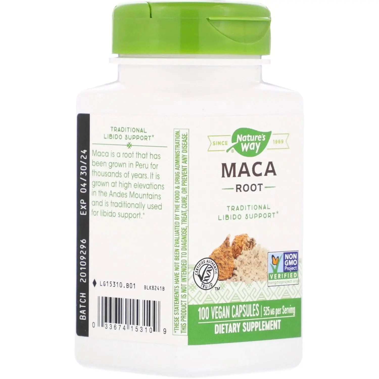 Nature's Way Maca Root Vegan Capsules 100s - Wellness Shoppee