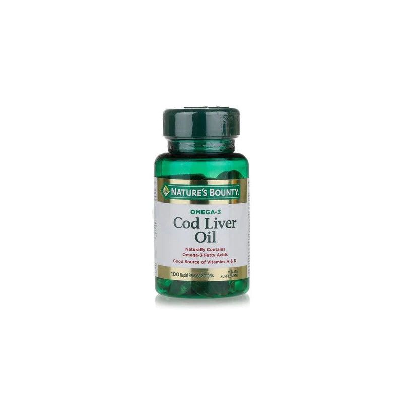 Nature's Bounty Omega-3 Cod Liver Oil Softgels - Wellness Shoppee