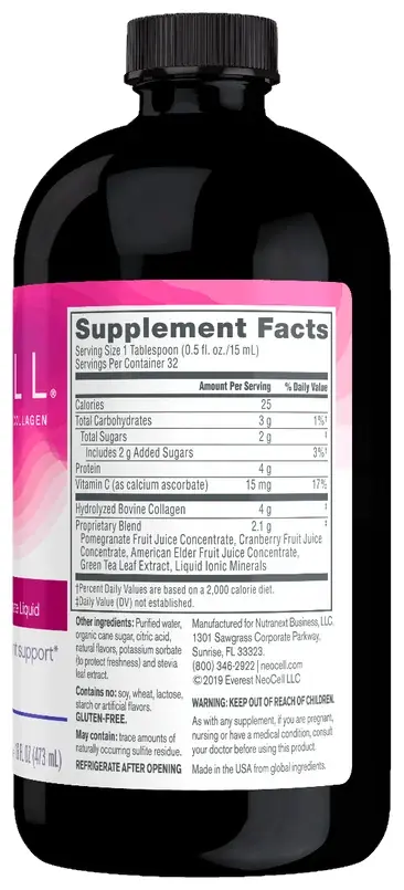 Neocell Collagen +C Pomegranate Liquid 16oz - Wellness Shoppee