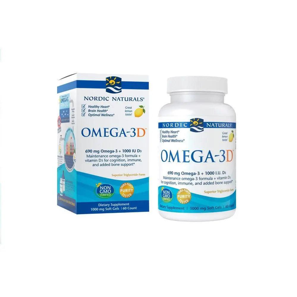 Nordic Naturals Omega 3D softgels 60s - Wellness Shoppee