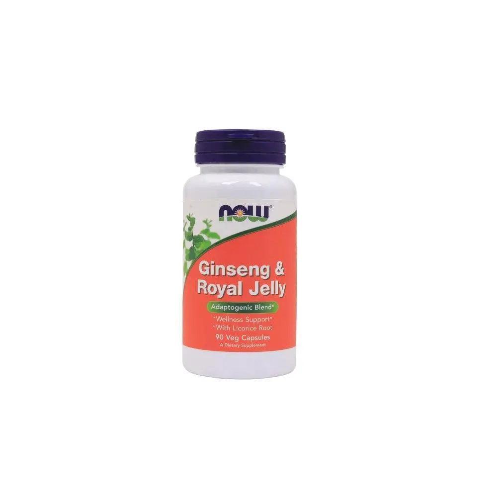 Now Ginseng & Royal Jelly veg capsules 90s - Wellness Shoppee