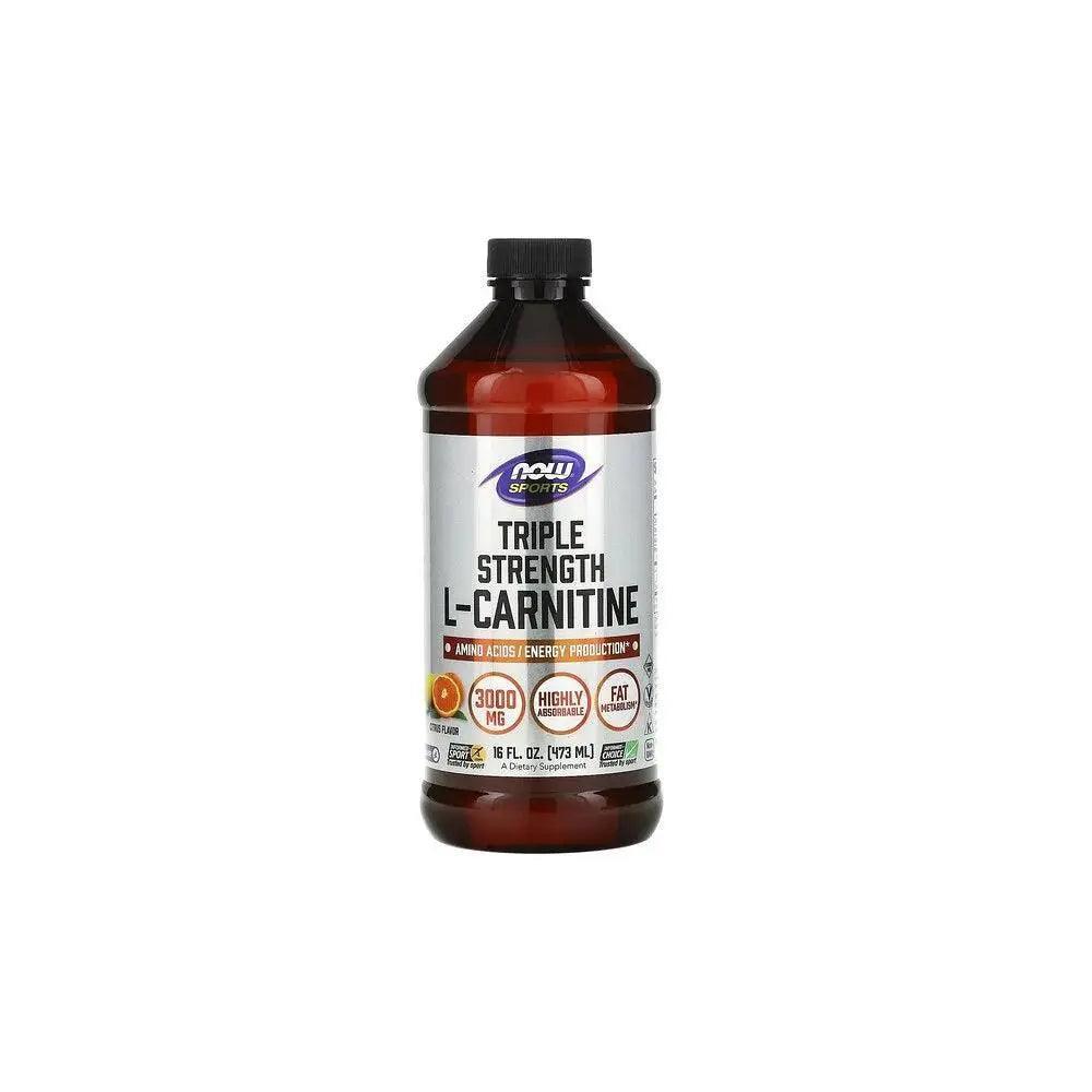 Now Sports L-Carnitine Liquid 3,000 mg 16 fl oz - Wellness Shoppee