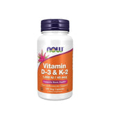 Now Vitamin D-3/K2 1000IU /45mcg 120's Vcaps - Wellness Shoppee