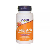 Now Folic Acid 800 mcg with Vitamin B12 Tablets 250's - Wellness Shoppee