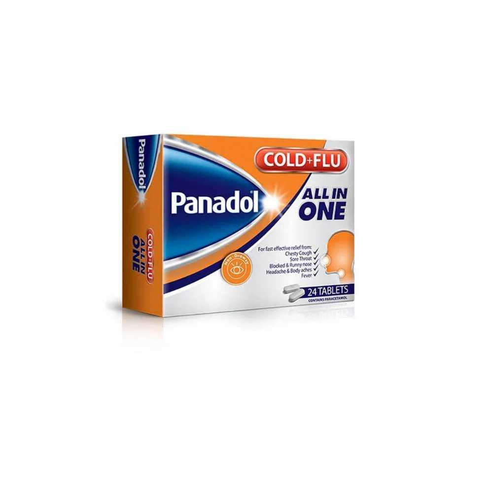 Panadol Cold & Flu All In One Tablets 24s - Wellness Shoppee