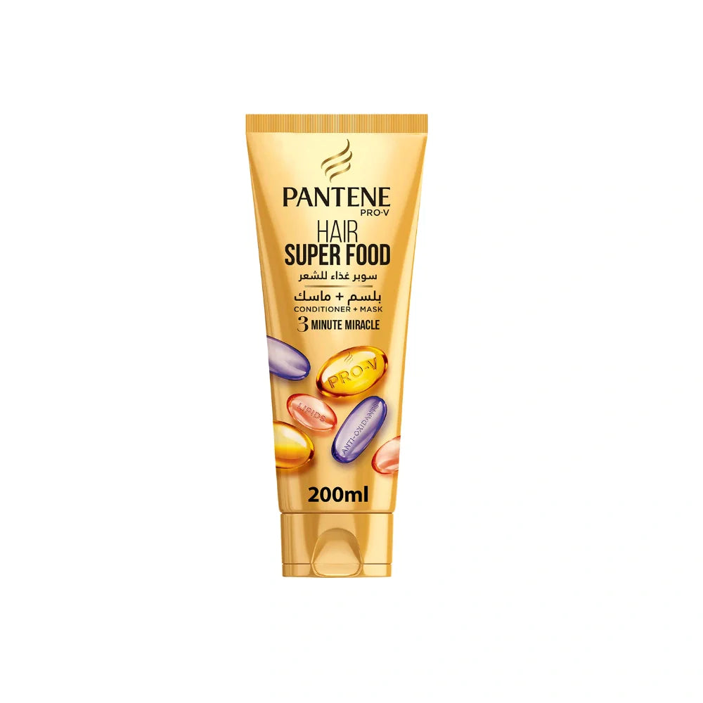 Pantene Pro-V Super Food 3 Minute Miracle Conditioner 200ml - Wellness Shoppee