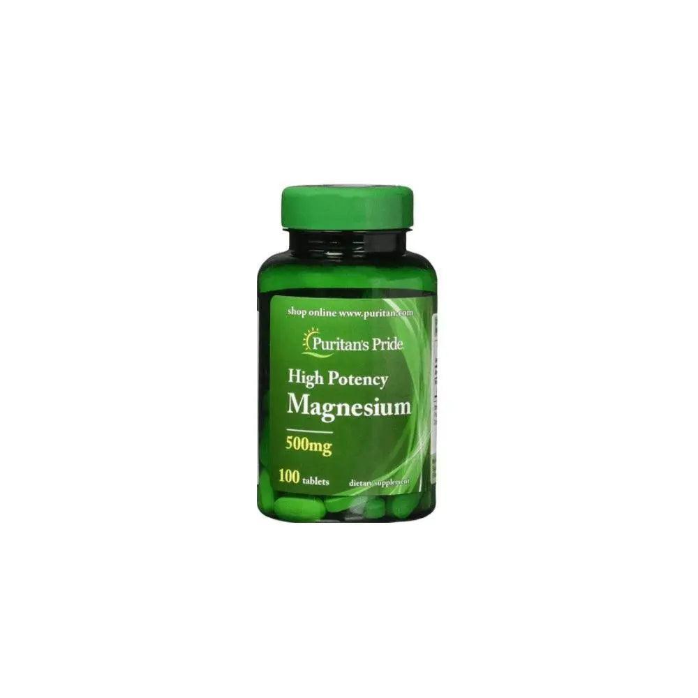 Puritan's Pride Magnesium Oxide 500mg 100s - Wellness Shoppee