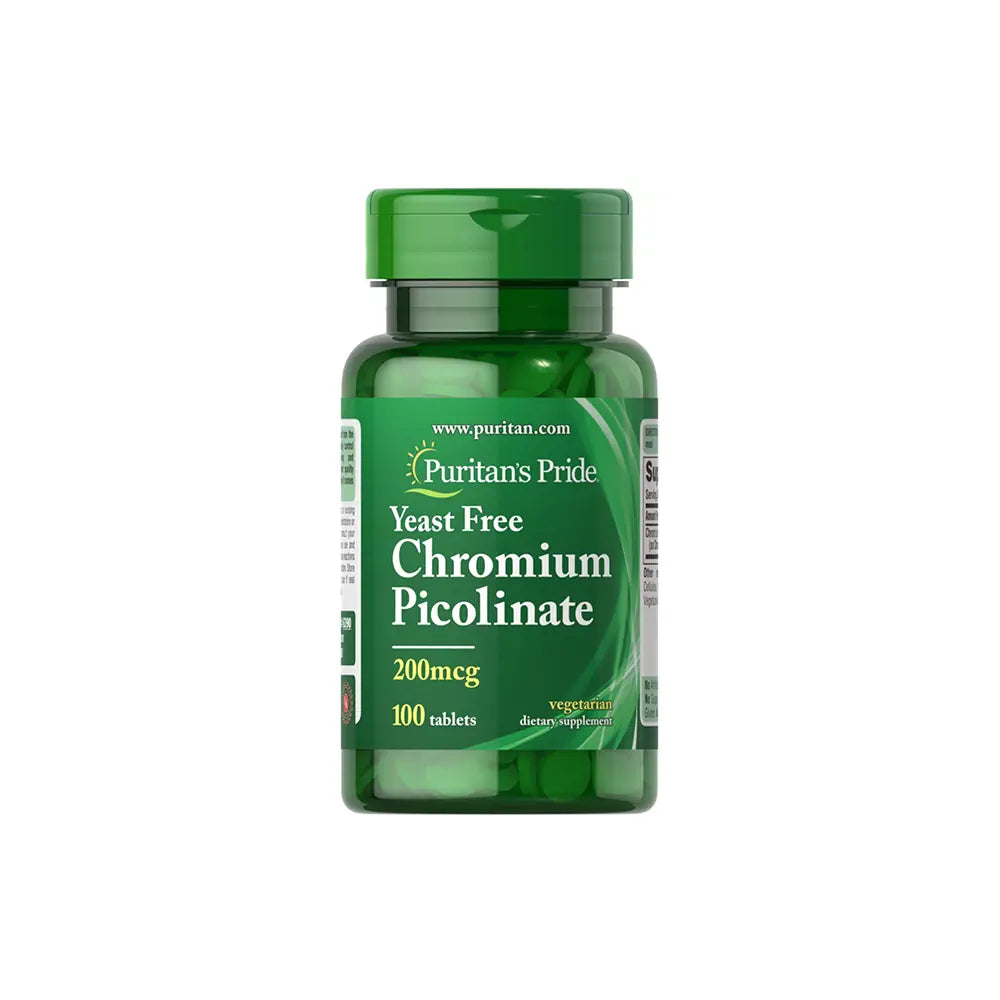 Puritan's Pride Chromium Picolinate 200 mcg Tablets 100s - Wellness Shoppee