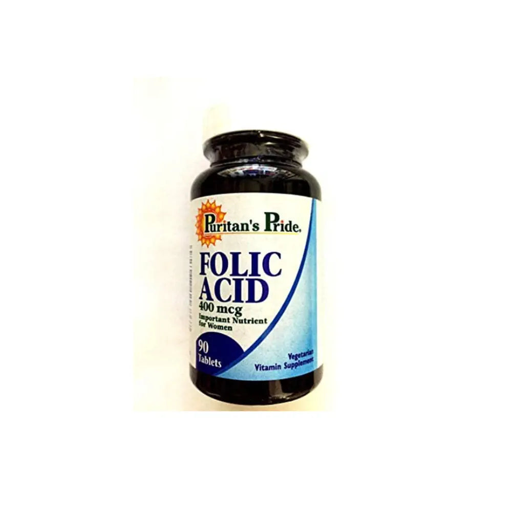 Puritan's Pride Folic Acid 400 mcg 90s - Wellness Shoppee