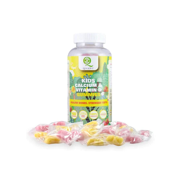 Qaadu Kids Calcium & Vitamin D Gummies - Wellness Shoppee