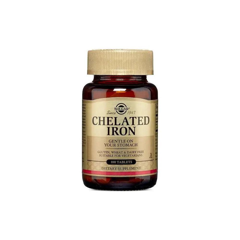 Solgar Chelated Iron Tablet 100s - Wellness Shoppee