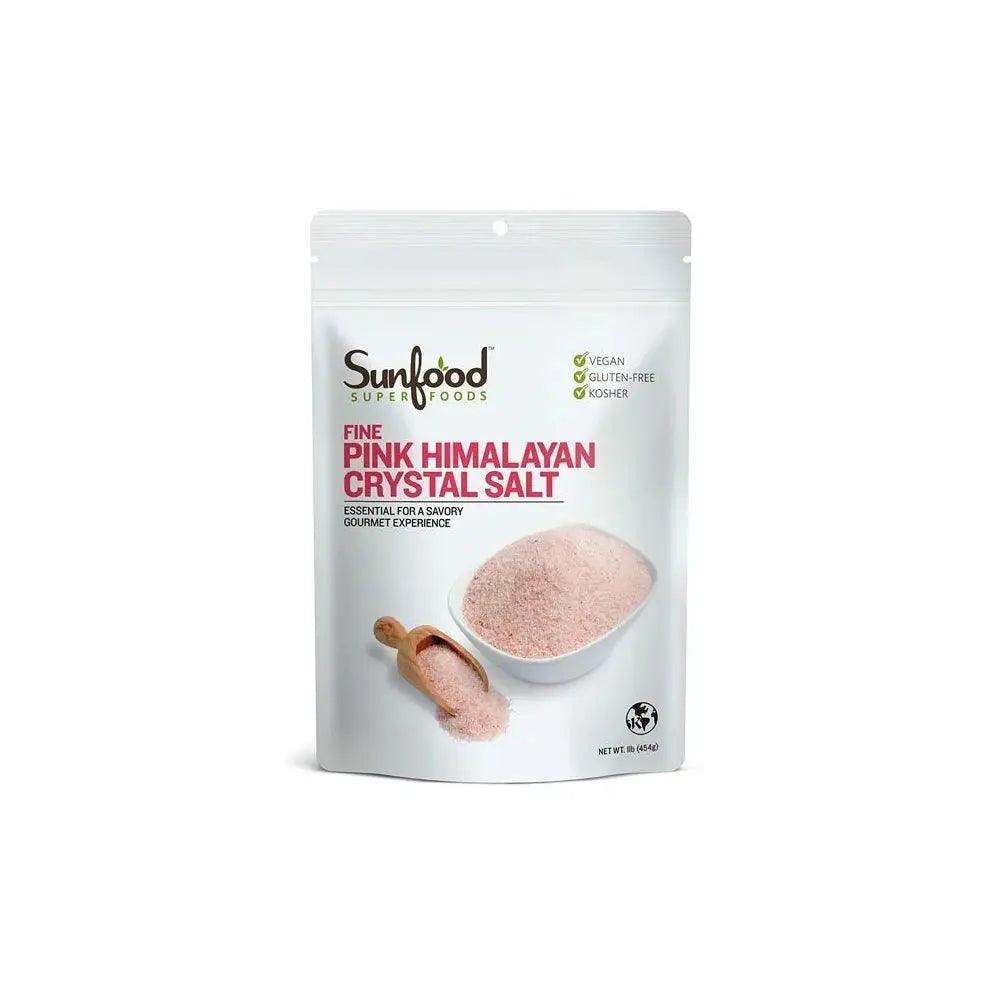 Sunfood Superfoods Pink Himalayan Crystal Salt 1lb - Wellness Shoppee