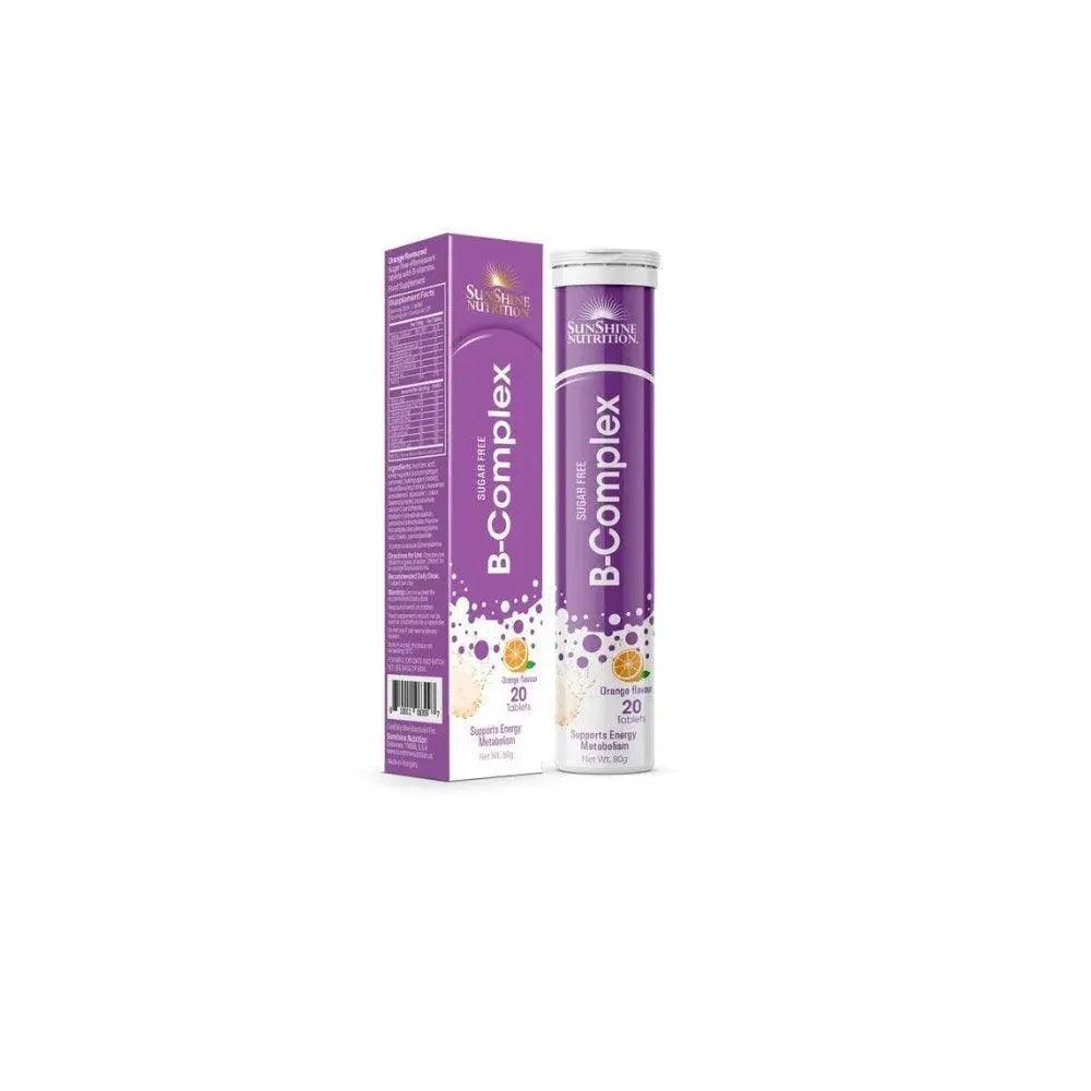 Buy Sunshine Nutrition B-Complex Sugar Free Orange Flavor Effervescent ...