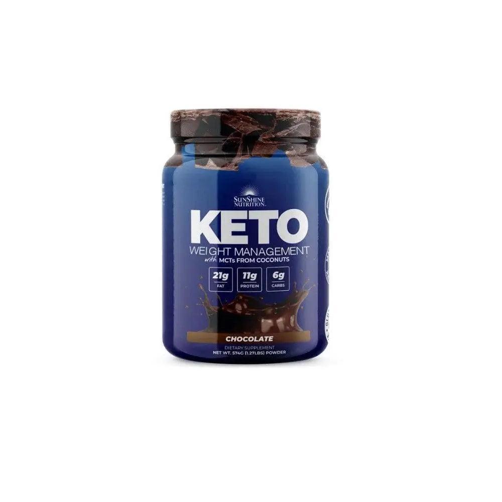 Sunshine Nutrition Keto Meal Replacement Chocolate 574g - Wellness Shoppee