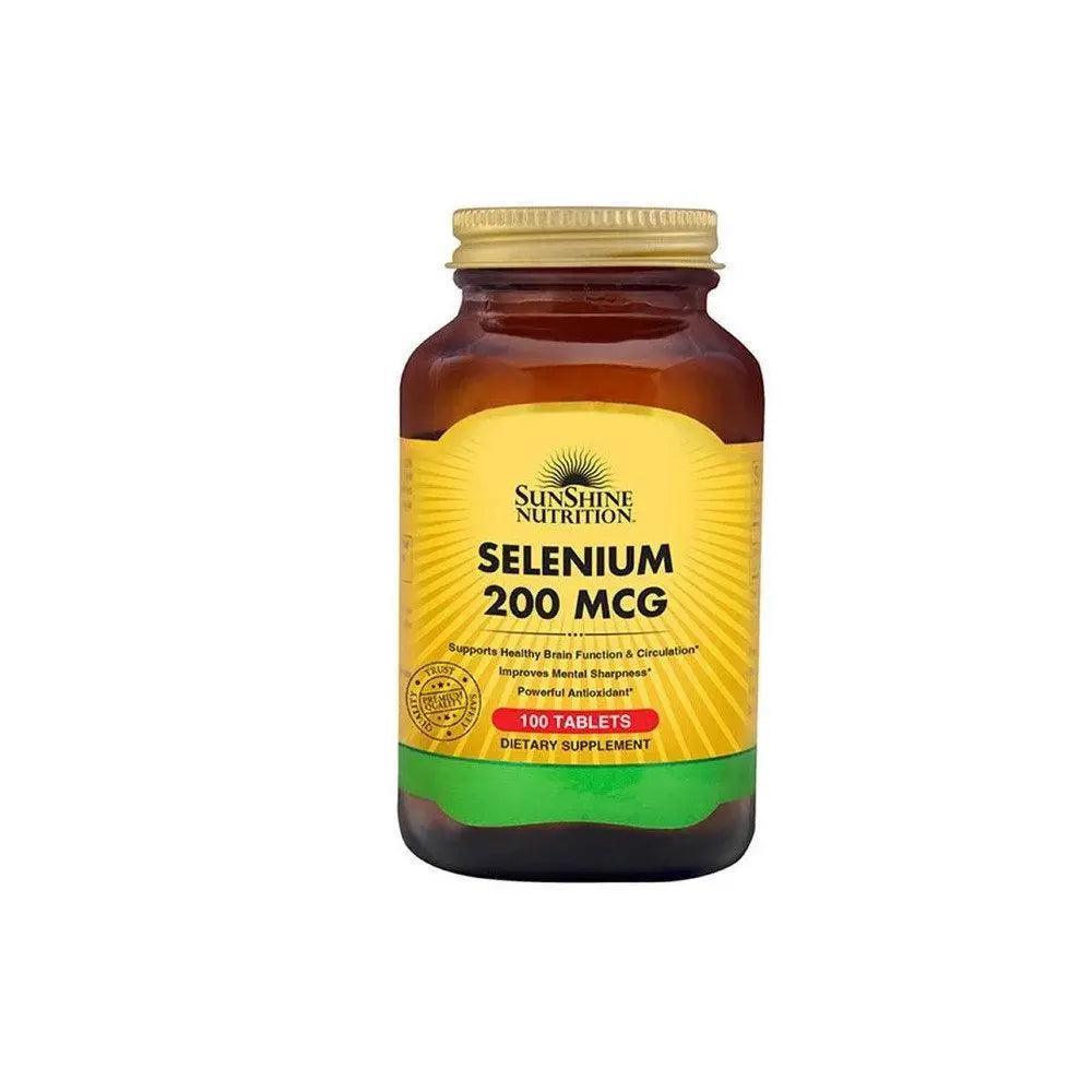 Sunshine Nutrition Selenium 200 Mcg Tabs 100s - Wellness Shoppee